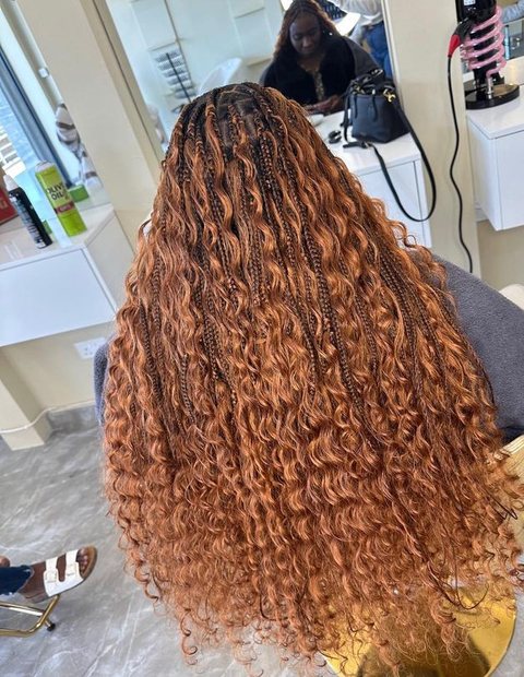 Ginger boho curls